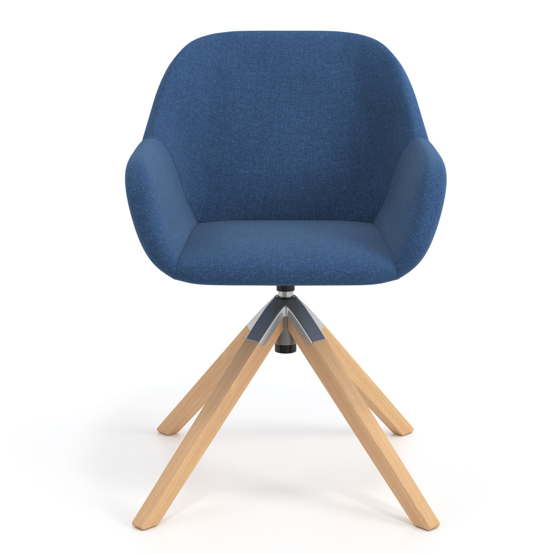 silla confidente azul moon giratoria madera 4