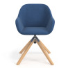 silla confidente azul moon giratoria madera 4