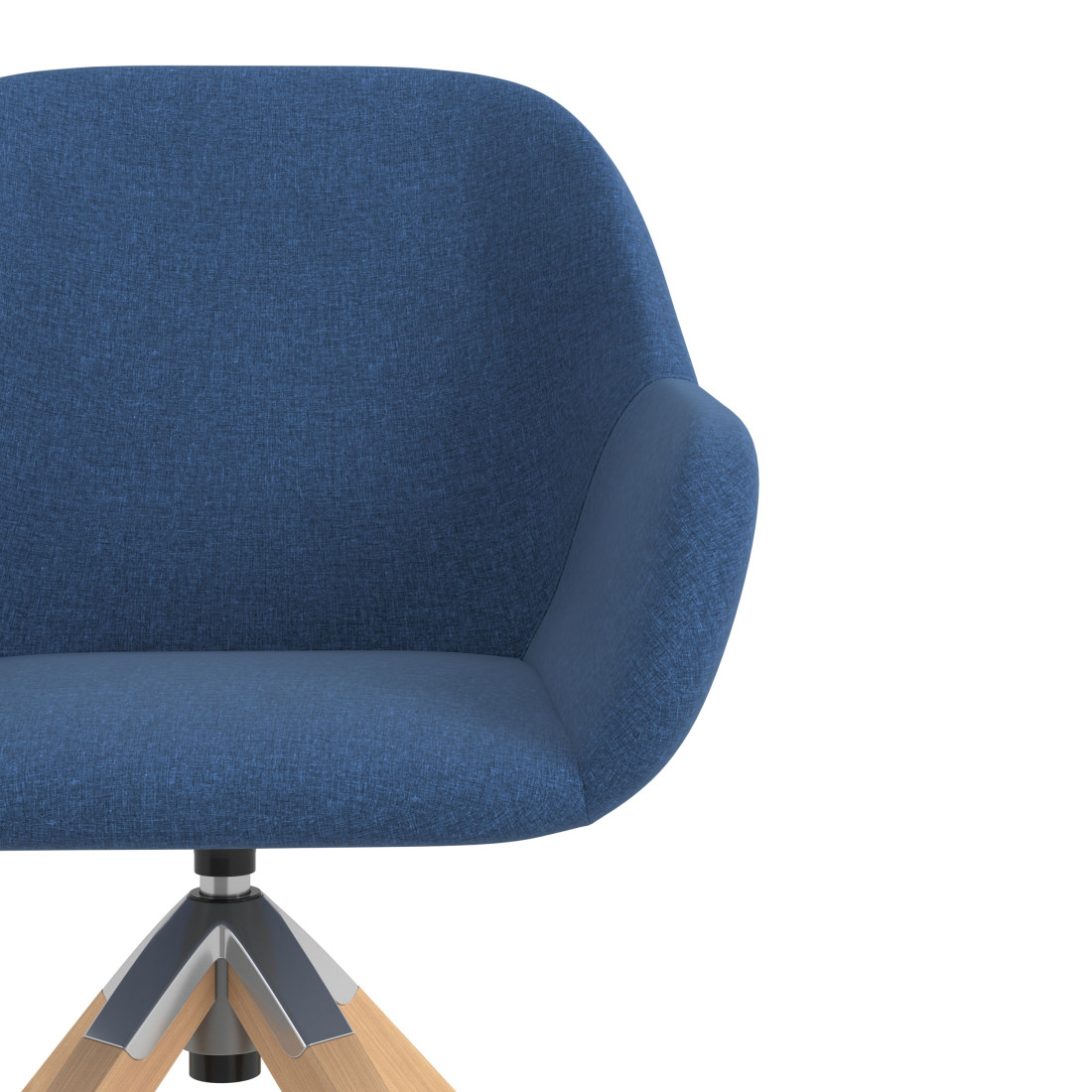 silla confidente azul moon giratoria madera 5