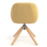 silla confidente amarillo moon giratoria madera 6