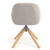 silla confidente beige moon giratoria madera 6