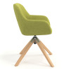 silla confidente verde moon giratoria madera 3