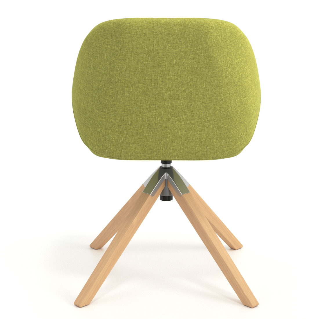 silla confidente verde moon giratoria madera 6