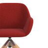 silla confidente rojo moon giratoria madera 5