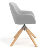silla confidente gris moon giratoria madera 3