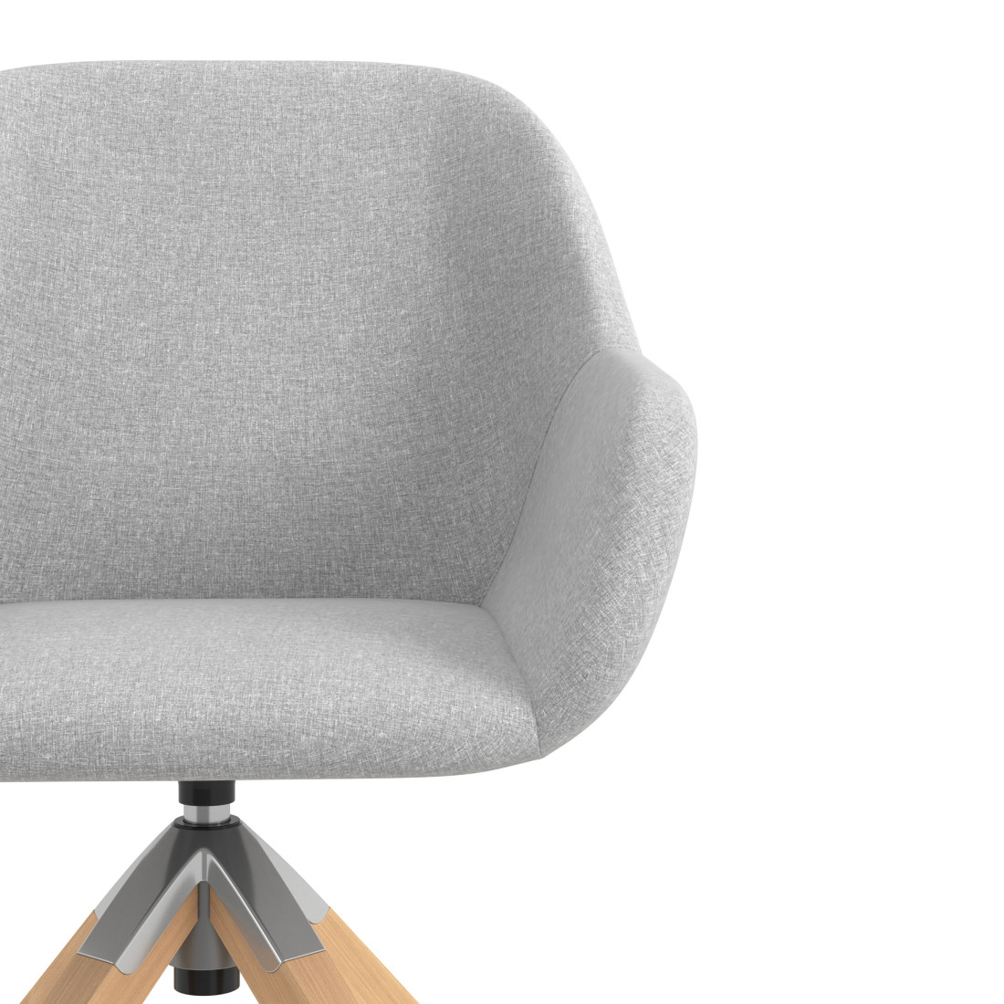 silla confidente gris moon giratoria madera 5