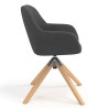 silla confidente antracita moon giratoria madera 3