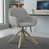 silla confidente gris moon giratoria madera 2