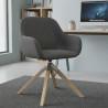 silla confidente antracita moon giratoria madera 2