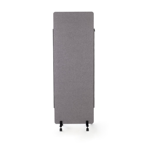 Biombo separador acústico tapizado individual - Gris