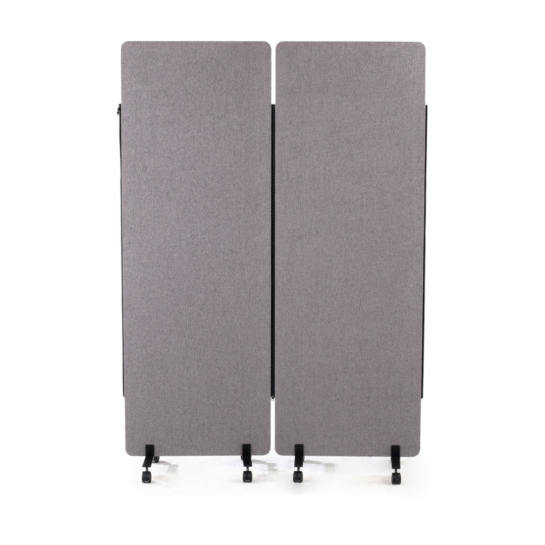 biombo de oficina gris hoover mampara divisoria doble 1