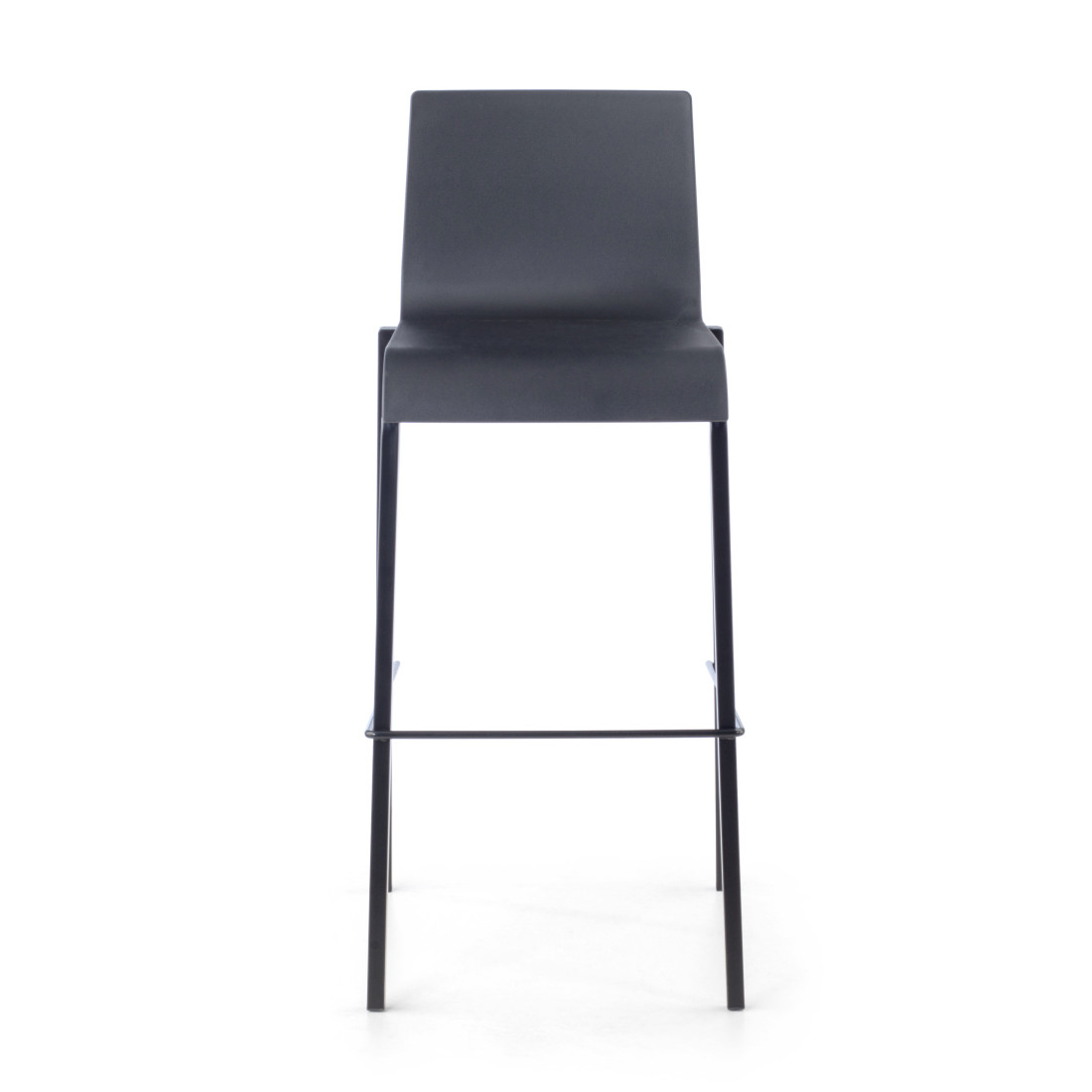 taburete de oficina negro selena plastico 2