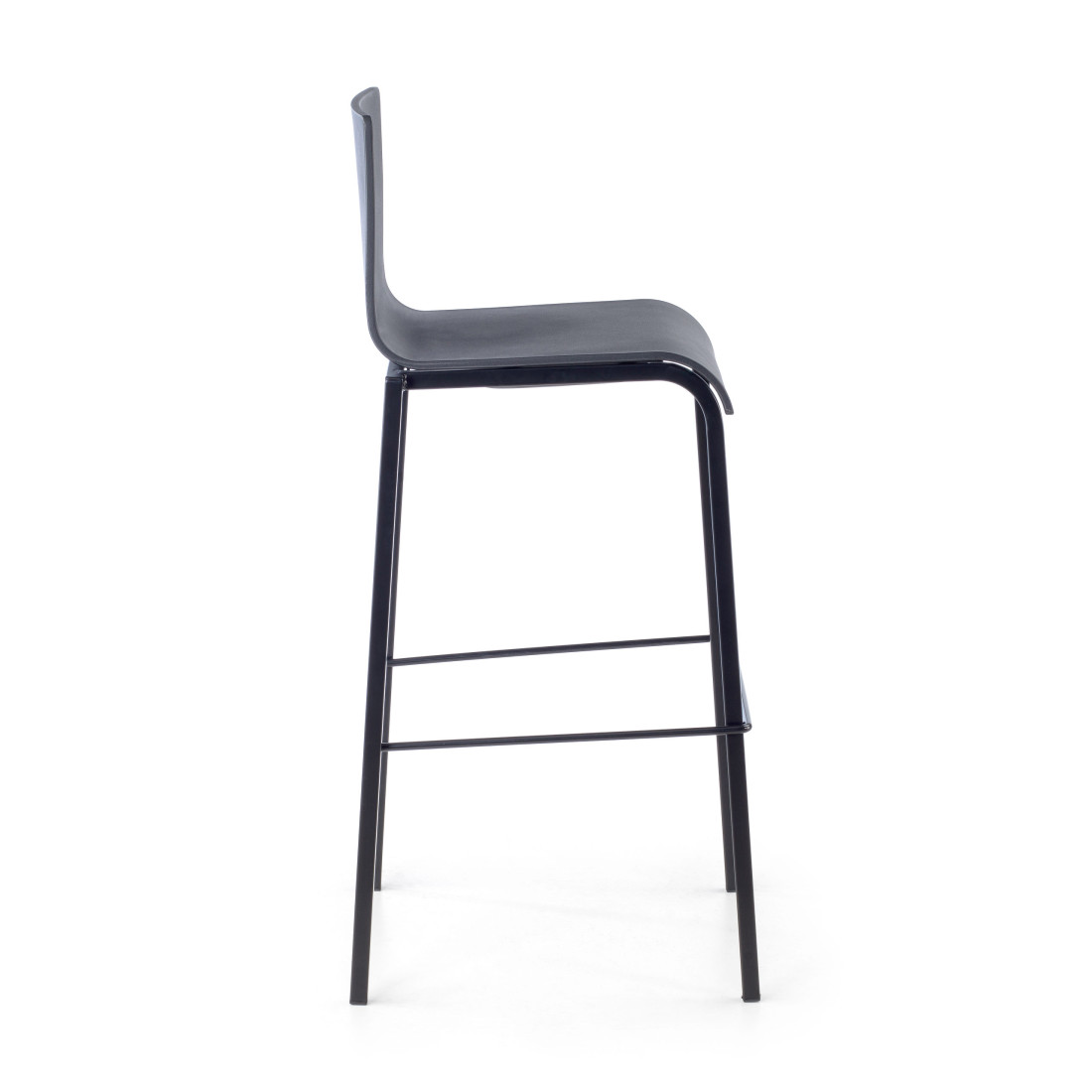 taburete de oficina negro selena plastico 3
