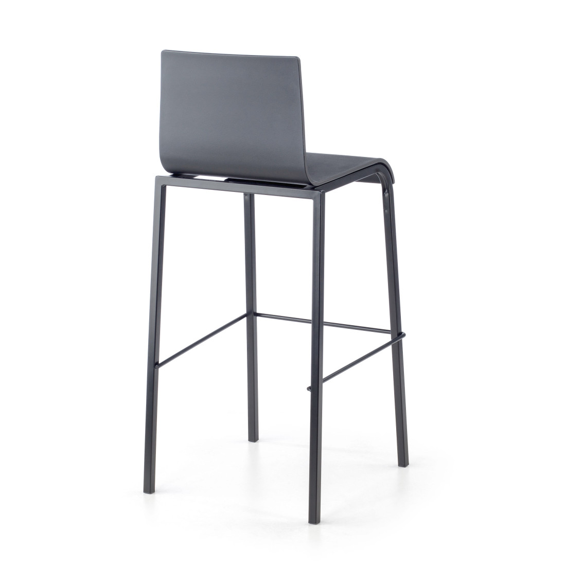 taburete de oficina negro selena plastico 5