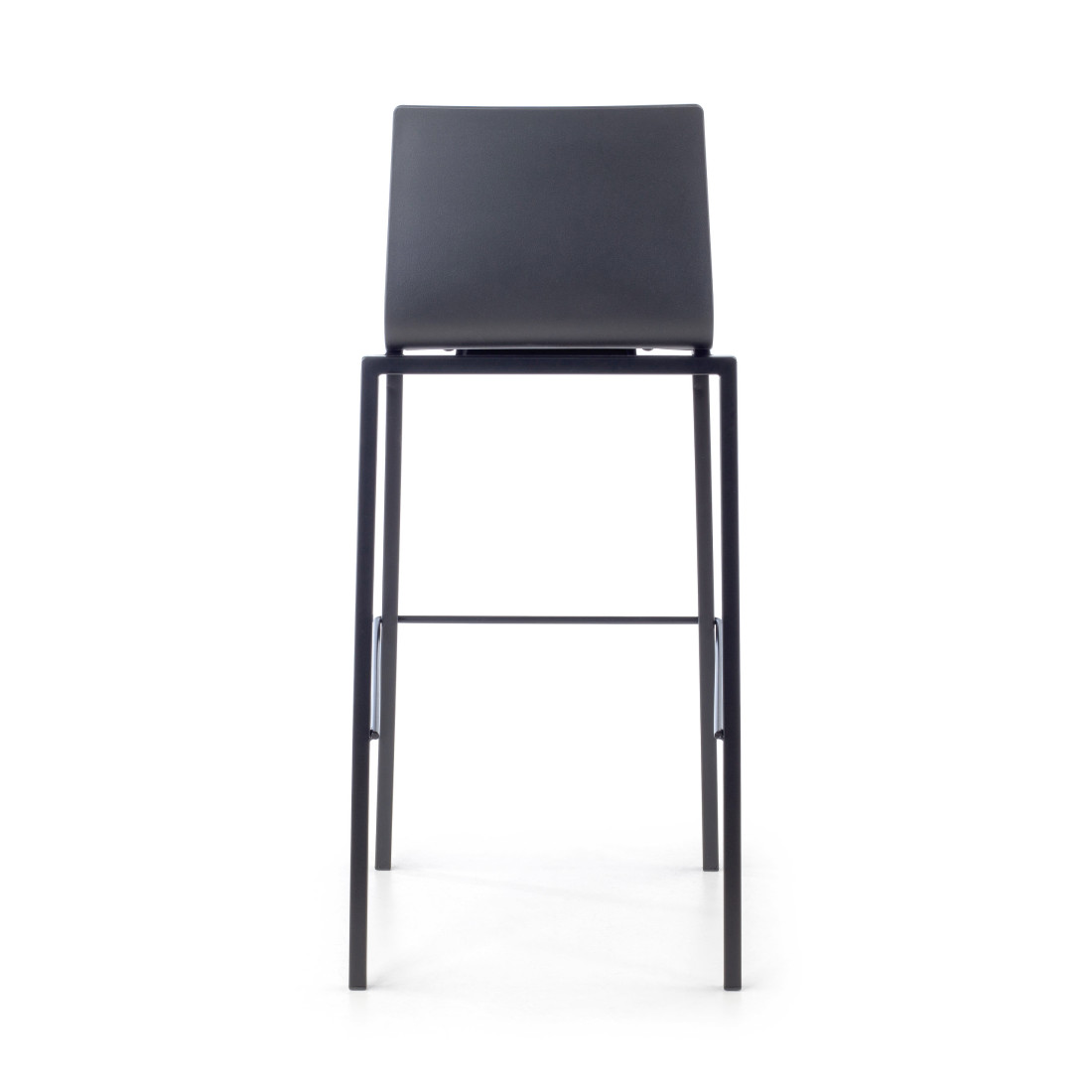 taburete de oficina negro selena plastico 7