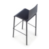 taburete de oficina negro selena plastico 8