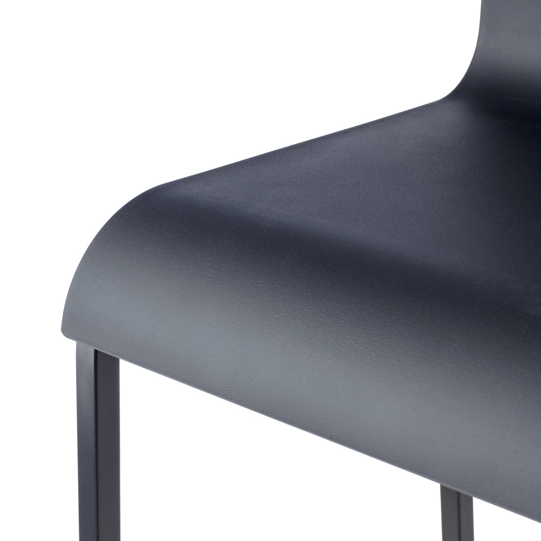 taburete de oficina negro selena plastico 6