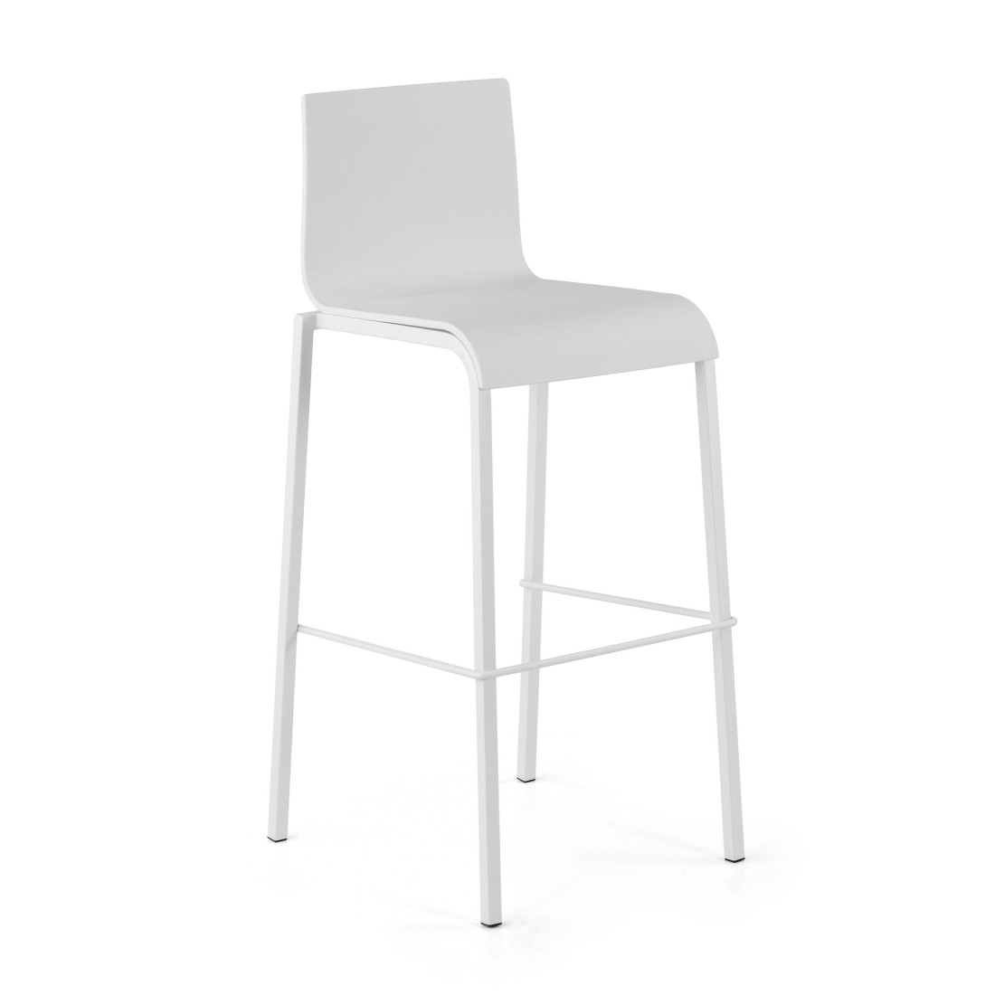 taburete de oficina blanco selena plastico 1