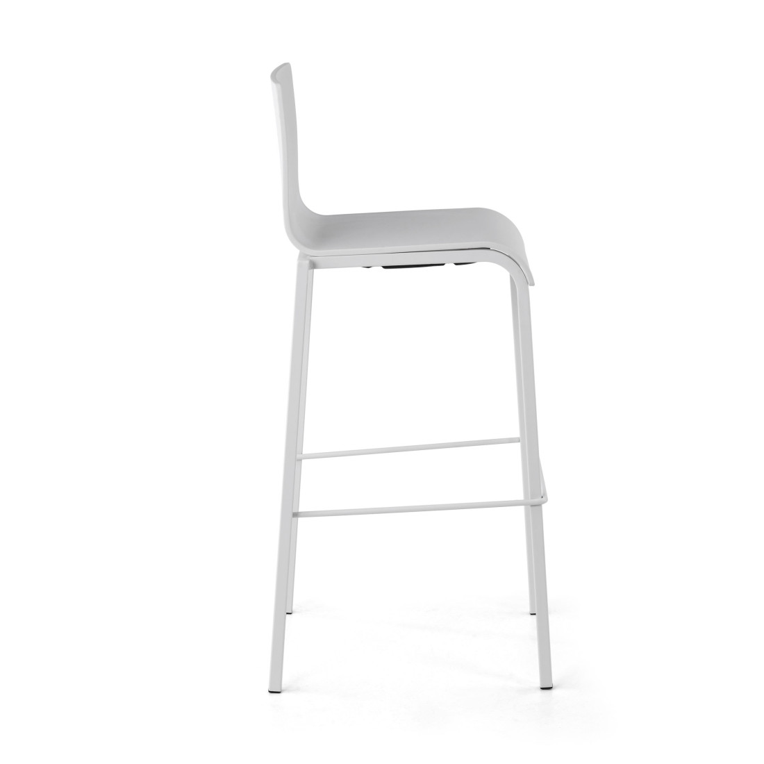 taburete de oficina blanco selena plastico 3