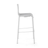 taburete de oficina blanco selena plastico 3