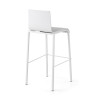 taburete de oficina blanco selena plastico 6