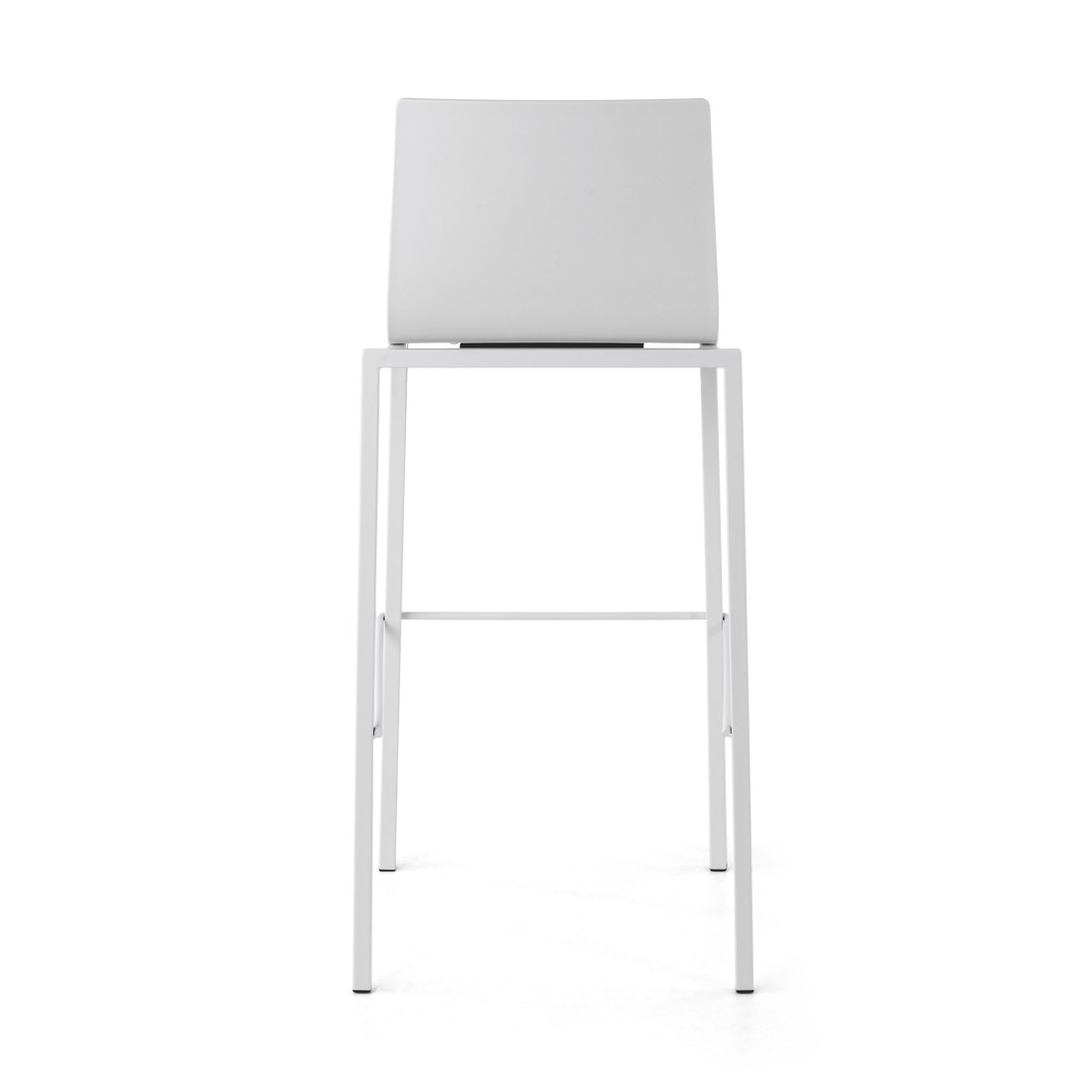 taburete de oficina blanco selena plastico 5