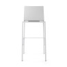 taburete de oficina blanco selena plastico 5