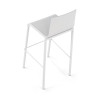 taburete de oficina blanco selena plastico 7