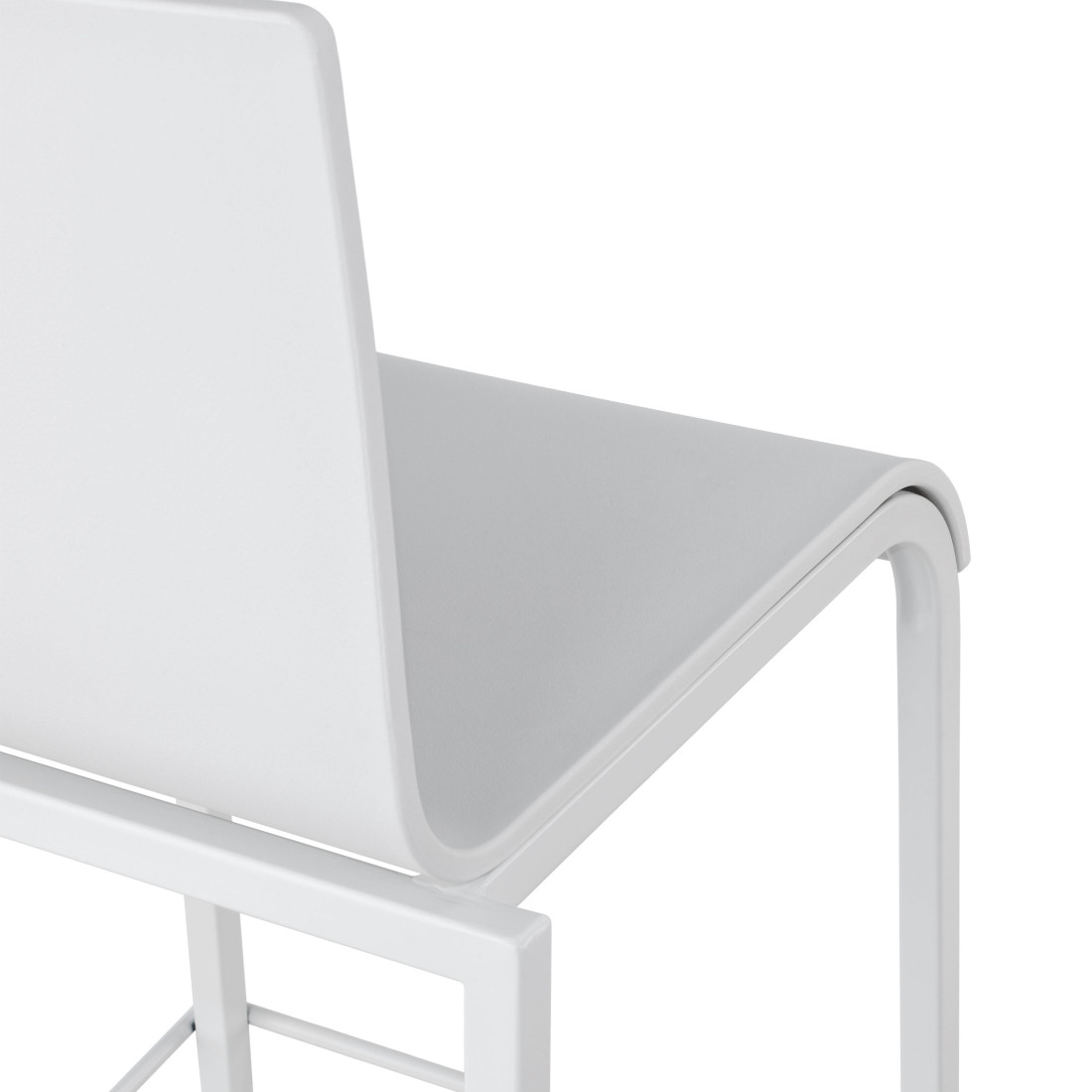 taburete de oficina blanco selena plastico 4