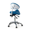 taburete de trabajo y laboratorio azul clinic plastico 6