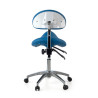 taburete de trabajo y laboratorio azul clinic plastico 8