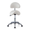 taburete de trabajo y laboratorio blanco clinic plastico 3