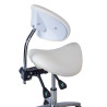 taburete de trabajo y laboratorio blanco clinic plastico 5