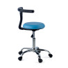 taburete de trabajo y laboratorio azul onix plastico 5