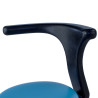 taburete de trabajo y laboratorio azul onix plastico 6
