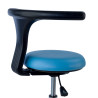 taburete de trabajo y laboratorio azul onix plastico 4