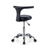 taburete de trabajo y laboratorio negro onix plastico 7