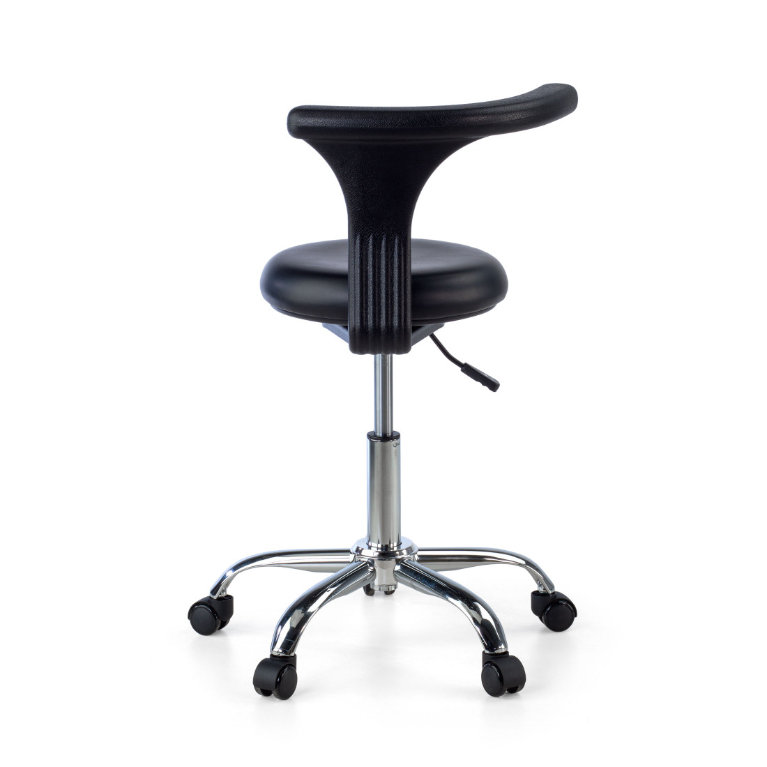 taburete de trabajo y laboratorio negro onix plastico 8