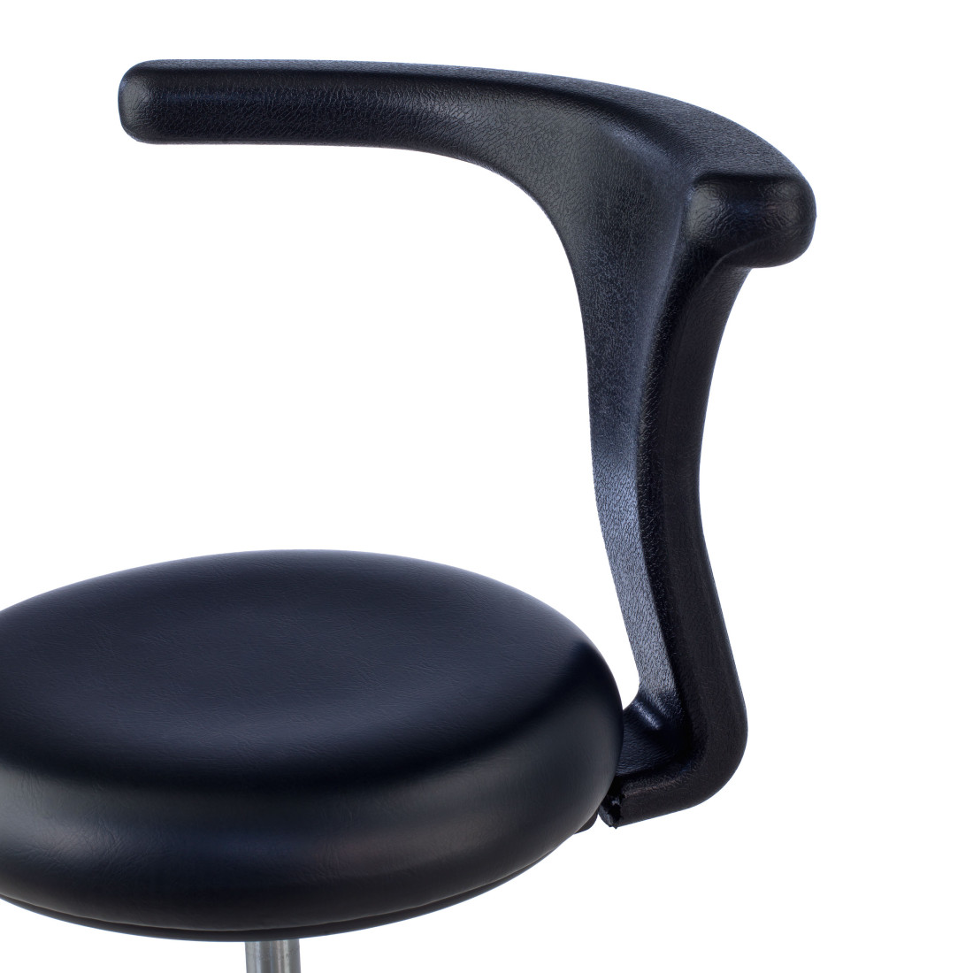 taburete de trabajo y laboratorio negro onix plastico 6