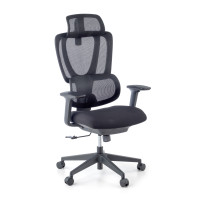 Silla de oficina Motion, reposacabezas, brazos 3D, red - NEGRO