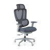 Silla de oficina Motion, reposacabezas, brazos 3D, red - Gris