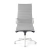 silla ejecutiva blanco gris forli respaldo alto estructura blanca piel sintetica 3