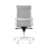 silla ejecutiva blanco gris forli respaldo alto estructura blanca piel sintetica 7