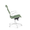 silla ejecutiva blanco verde forli respaldo alto estructura blanca piel sintetica 5