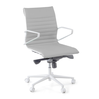 Colecci&oacute;n Respaldo bajo, estructura blanca
