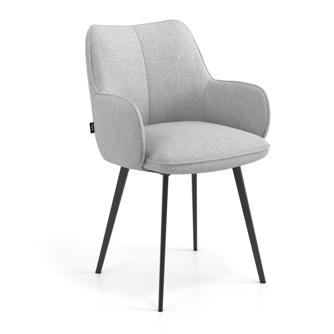 silla confidente gris gala 4 patas 1