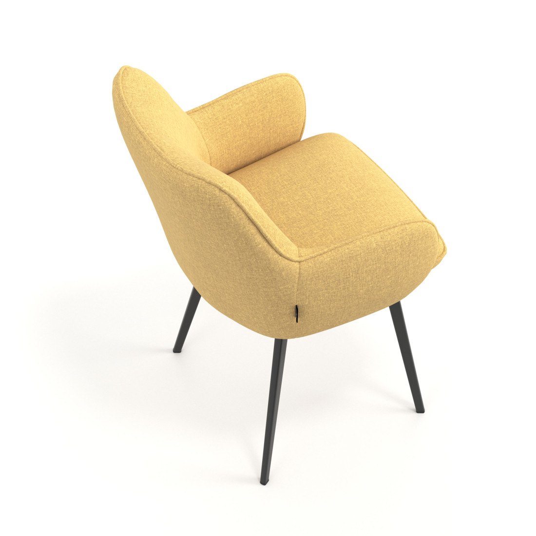 silla confidente amarillo gala 4 patas 7