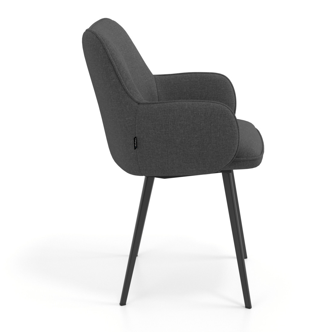 silla confidente antracita gala 4 patas 3