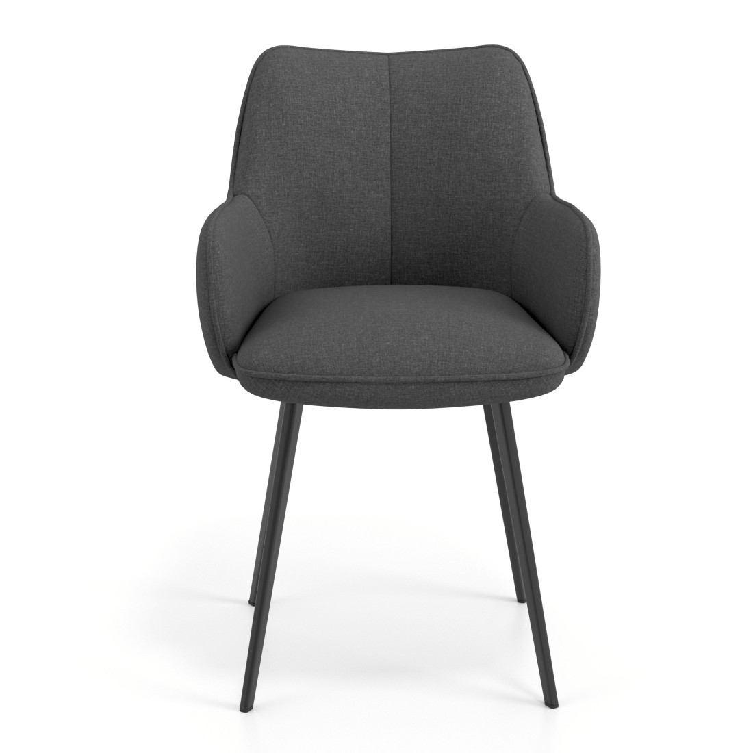 silla confidente antracita gala 4 patas 4
