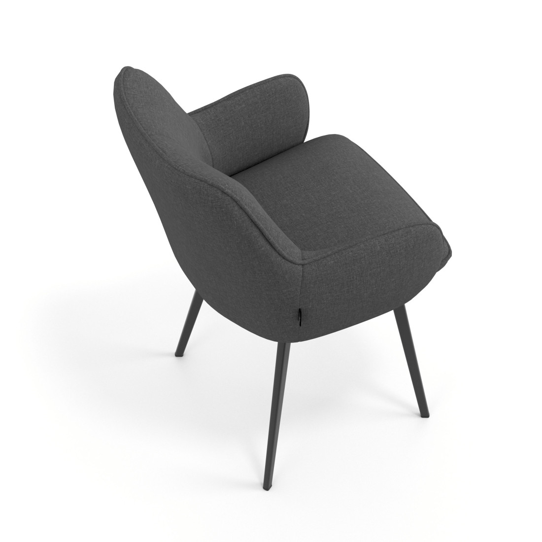 silla confidente antracita gala 4 patas 7